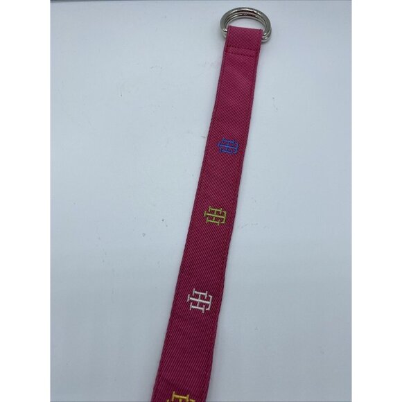 Tommy Hilfiger Women's Pink Nylon D Ring Belt Size M 43"End to End - Picture 3 of 7